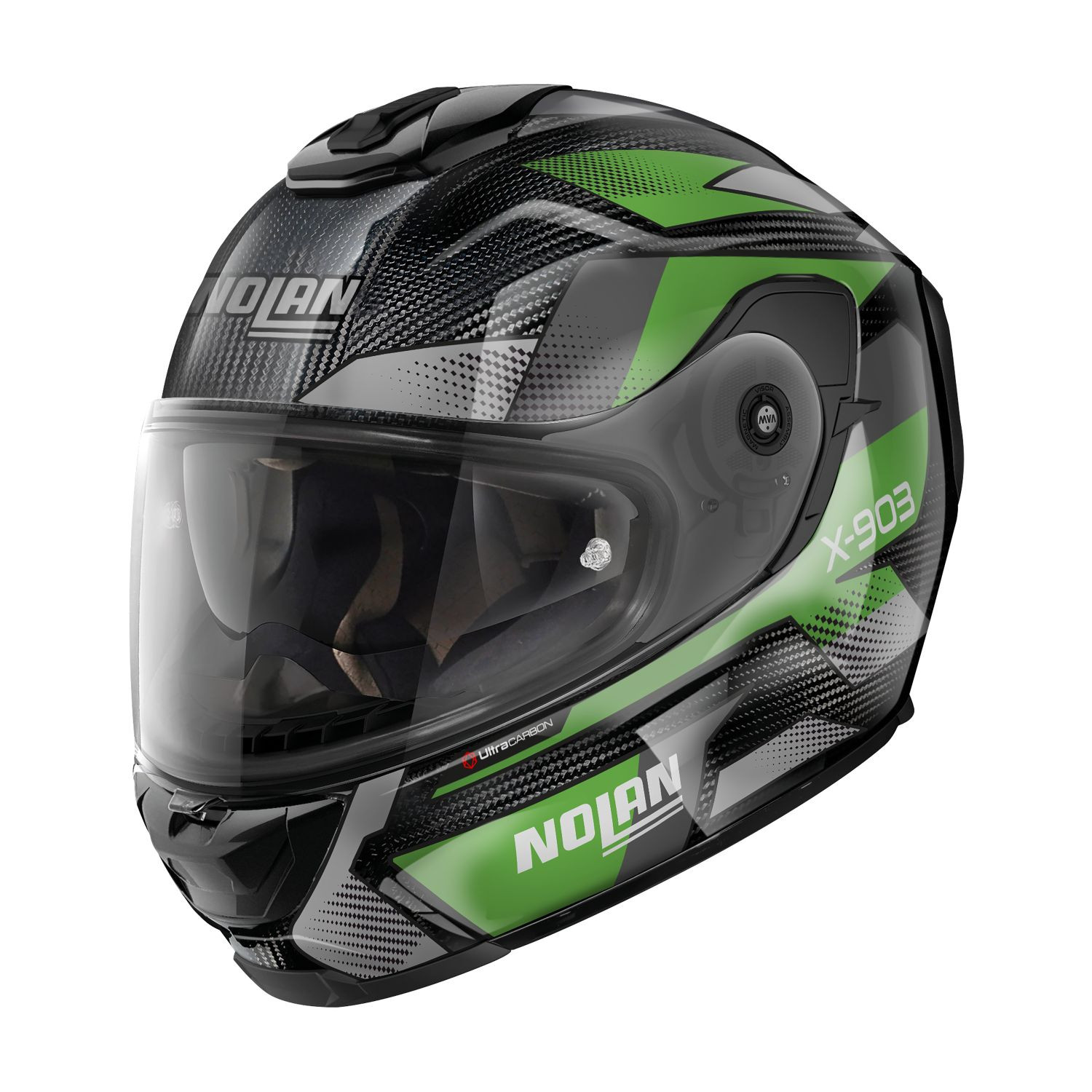 Nolan Integralhelm X-903 ULTRA HIGHSPEED 079 (X-lite) XSeries Carbon Grün Anthrazit ECE 22.06