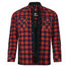 Bores Lumberjack Motorradhemd Herren - PREMIUM - rot/blau