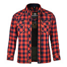 Bores Lumberjack Motorradhemd Damen - PREMIUM - wasserabweisend rot/blau