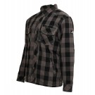 Bores Lumberjack Motorrad Hemd Herren - BorteXX Aramid - grau-schwarz