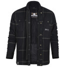 Bores Motorradhemd Herren Lumberjack Premium Plus - BORTEXX (B & (AAA)) Schwarz Grau - S bis 6XL
