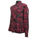 Bores Lumberjack Motorrad Hemd Herren - BorteXX Aramid - dunkelrot-schwarz