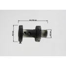 dB-Absorber Standard Ø28 mm Schraube außen/unten schwarz Kopf 60 mm Pro 2 (Paar)
