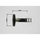dB-Absorber Standard Ø20 mm Schraube außen/unten schwarz ( Innenleben) Kopf 70 mm Pro 2