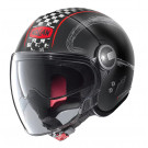 NOLAN Jethelm N21 VISOR GETAWAY Flat Black/ Red 62 Gr:L