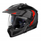 NOLAN Crossover Helm N70-2X N-Com DECURIO, Flat Black/Red 29 Gr: L
