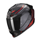 SCORPION Integralhelm EXO-1400 EVO CARBON AIR KYDRA Schwarz Rot ECE R22.06