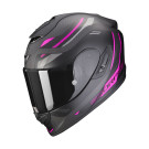 SCORPION Integralhelm EXO-1400 EVO CARBON AIR KYDRA Mattschwarz Rosa ECE R22.06