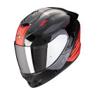 SCORPION Integralhelm EXO - 1400 EVO II AIR LUMA Schwarz Rot ECE R22.06