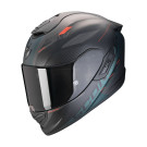 SCORPION Integralhelm EXO - 1400 EVO II AIR LUMA Mattschwarz Grün ECE R22.06