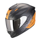 SCORPION Integralhelm EXO - 1400 EVO II AIR LUMA Mattschwarz Orange ECE R22.06