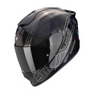 SCORPION Integralhelm EXO - 1400 EVO II CARBON AIR REIKA Schwarz Silber Blau ECE R22.06