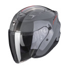 SCORPION Jethelm EXO-230 SR Zementgrau Rot ECE R22.06