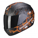Scorpion Integral Helm EXO-390 CUBE Matt Schwarz-Orange XS-2XL
