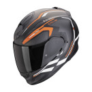 SCORPION Integralhelm EXO-491 KRIPTA Mattschwarz Orange Weiss ECE R22.06