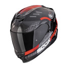 SCORPION Integralhelm EXO-520 EVO AIR TITAN Metalschwarz Rot ECE R22.06