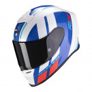 Scorpion Integral Helm EXO-R1 AIR CORPUS Weiss-Blau-Rot XS-XL