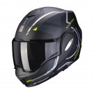 Scorpion Klapphelm EXO-TECH SQUARE Matt Schwarz-Neon Gelb XS-2XL