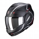 Scorpion Klapphelm EXO-TECH SQUARE Matt Schwarz-Rot XS-2XL