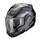 SCORPION Klapphelm EXO-TECH EVO PRO COMMUTA Schwarz Silber Gelb ECE R22.06