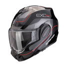 SCORPION Klapphelm EXO-TECH EVO PRO COMMUTA Schwarz Silber Rot ECE R22.06