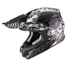 Scorpion Moto Cross Helm VX-21 AIR GNARLY Schwarz-Weiss XS-XL