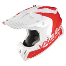 SCORPION Motocrosshelm VX-22 AIR ARES Weiss Rot ECE R22.06