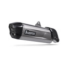 SW-Motech Akrapovic Slip On Abgassystem Silbern passt für Aprilia Tuareg 660(22-)