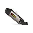 SW-Motech Akrapovic Slip On Abgassystem Silbern passt für Ducati DesertX(22-)