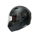 Bores Gensler Motorrad Integralhelm mit Sonnenblende Street Fieberglas ECE22.06 bis Schwarz Matt - XS bis 2XL