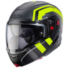 Caberg Klapphelm Horus X Road matt-gun metallic_schwarz-fluo-gelb - Größe XS-XL