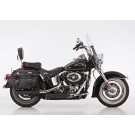 FALCON Double Groove Auspuff schwarz-matt EG-BE passt für HARLEY DAVIDSON SOFTAI