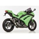 HURRIC SP Auspuff Short Carbon EG-BE passt für Kawasaki Z300, Ninja 300