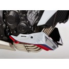 BODYSTYLE Sportsline Bugspoiler tricolor Pearl Metalloid White, NHA96/Millenuim Red, R263/Candy Tahi passt für Honda CB650F