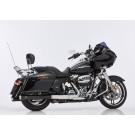 FALCON Double Groove Auspuff schwarz-matt EG-BE passt für Harley Davidson Road Glide 114, Road King Special 114, TOURING