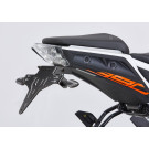 PROTECH V-SHAPE Kennzeichenhalter schwarz passt für KTM 125 Duke(24-24)/390 Duke