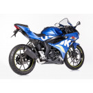 SHARK DSX-10 Auspuffanlage Short schwarz-matt EG-BE passt für SUZUKI GSX-R 125(1