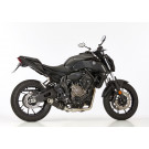 HURRIC Supersport Auspuffanlage Short schwarz EG-BE passt für Yamaha MT-07 Motocage, Tracer 700, XSR700