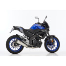 SHARK DSX-7 Komplett Anlage silber EG-BE passt für YAMAHA MT-125(21-24)/YZF-R125