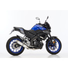 HURRIC Supersport Auspuffanlage silber EG-BE passt für YAMAHA MT-125(21-24)/YZF-
