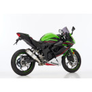 HURRIC Supersport Auspuff Short silber EG-BE passt für KAWASAKI Ninja 125(21-24)
