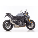 HURRIC Pro 2 Auspuff silber EG-BE passt für SUZUKI GSX-S 1000(21-24)/GSX-S 950(2