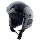 Bores Gensler SRM Slight 2 - FINALE - Leder Jethelm - mit Visier -schwarz-glanz