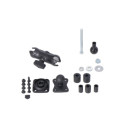 SW-Motech Navi-Halter für Steuerkopfrohr mit T-Lock Inkl 2" Klemmarm für Ø 12,5-25 mm