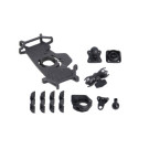 SW-Motech Universal Navi-Kit T-Lock Halter Smartphone groß Inkl 2" Klemmarm für Lenker/Spiegelgewinde
