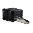 SW-Motech TRAX ADV Alukoffer-System + Akrapovic Schwarz 45/37l   passt für Triumph Tiger 900(19-23)