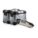 SW-Motech TRAX ADV Alukoffer-System + Akrapovic Silbern 45/37l   passt für Triumph Tiger 900(19-23)