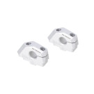SW-Motech Lenkerverlegung variabel für Ø22 Lenker m. Versatz Silbern passt für BMW F 750 GS(17-)/F 800 GS(23-)