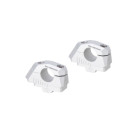 SW-Motech Lenkerverlegung variabel für Ø28 Lenker m. Versatz Silbern passt für BMW F 850 GS/Adv(17-), F 900 GS(23-)