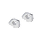 SW-Motech Lenkerverlegung variabel für Ø32 Lenker H=30 mm Verlegung 5/10/15/20/25/30 mm Silbern